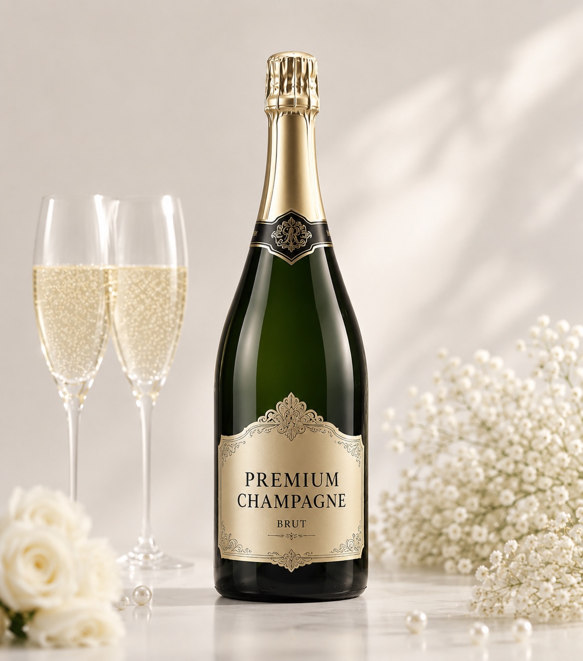 Premium Champagne bottle